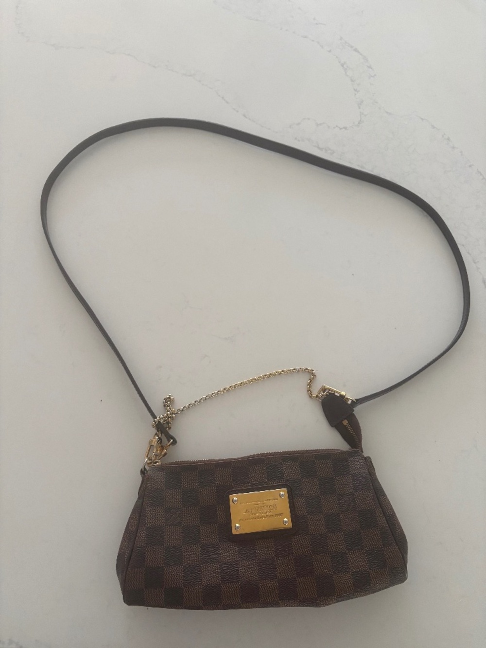 Louis Vuitton Damien Ebene Clutch with straps